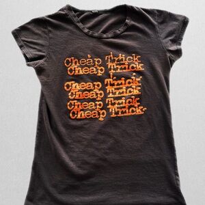 Vintage Cheap Trick band concert T-Shirt 1981 on the back